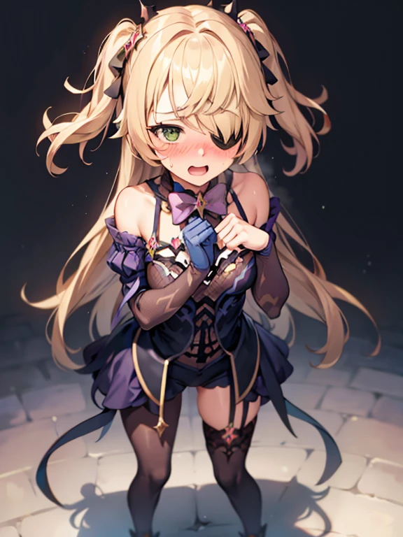 1girl, oz, embarrassed, standing, averted gaze, shocked, full body, level perspective, heavy blushing, open mouth, sweating, horrified, blushing, peaking through fingers, hands covering_face, (blush:1.6), no background, transparent background