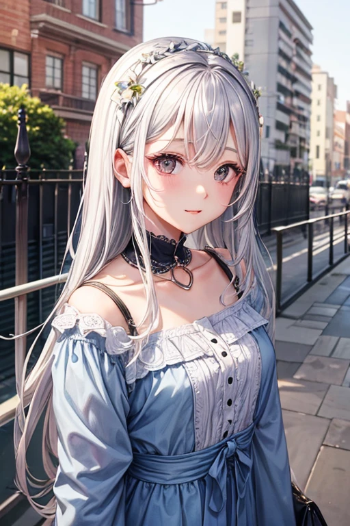 silver hair、cute、Queen、28 years old、dog、stroll、dogに振り回される、Draw your face well、Draw both eyes carefully、柴dog