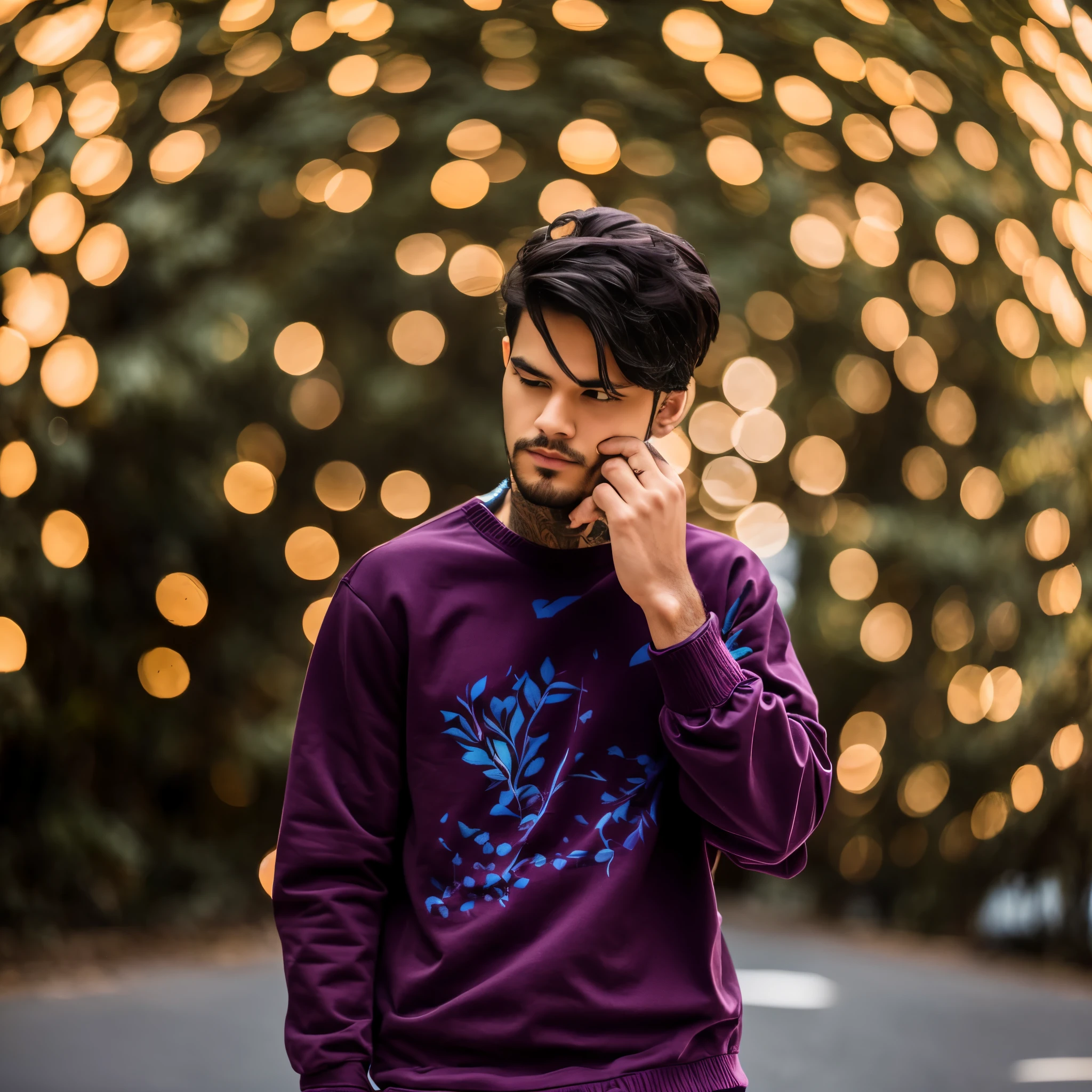 Dark purple colour sweatshirt 