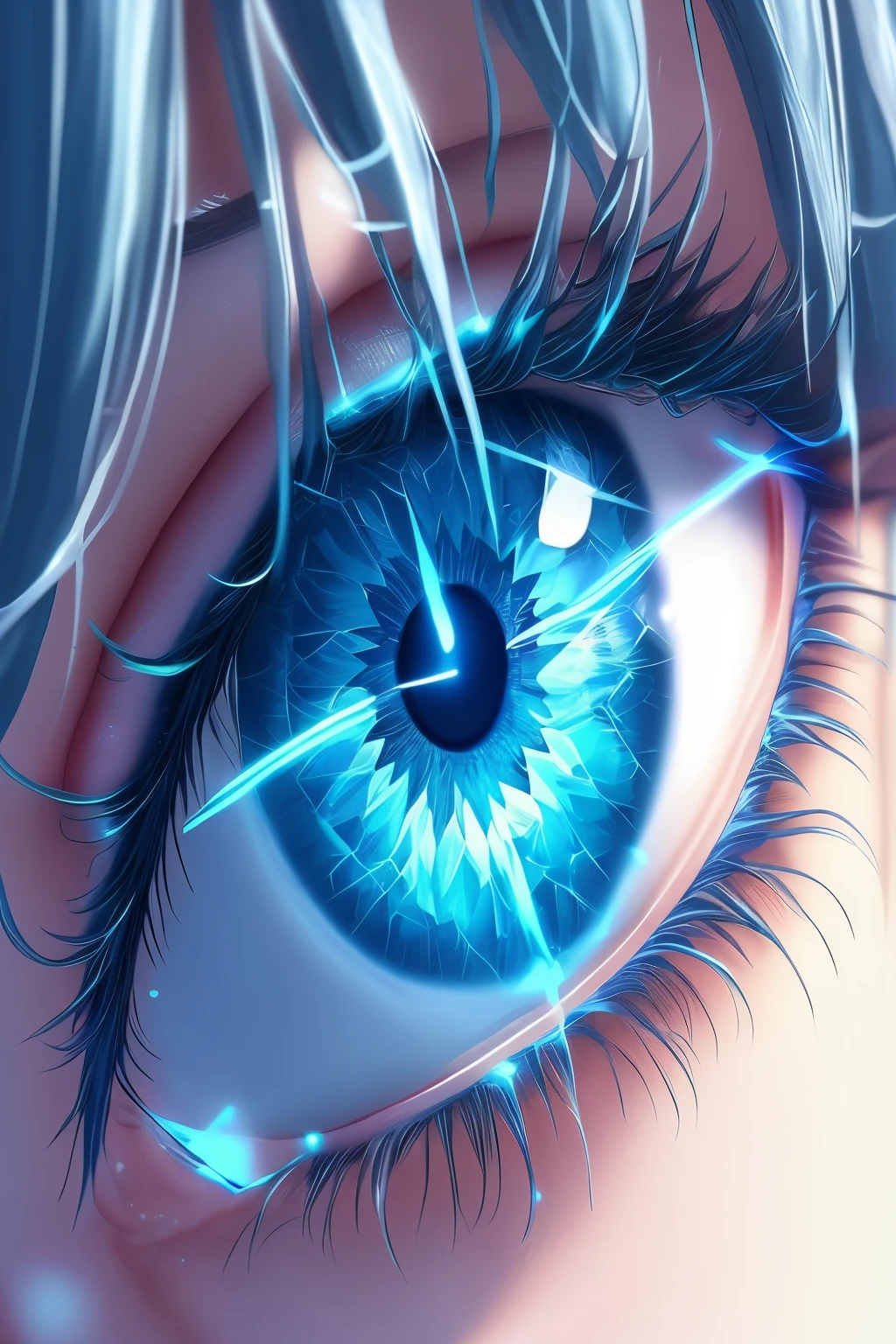 anime eyes with olho azuls and long eyelashes, olho azul. anime, olhos azuis brilhantes, crystal olho azuls, olhos ciborgues azuis, glowing olho azuls, beautiful Olhos azuis brilhantes, extremely detailed olho azuls, sparkling olho azuls, olhos reflexivos azuis, luminescent olho azuls, Olhos azuis brilhantes, Olho Cyberpunk Biônica, olho azul, vivid olho azuls