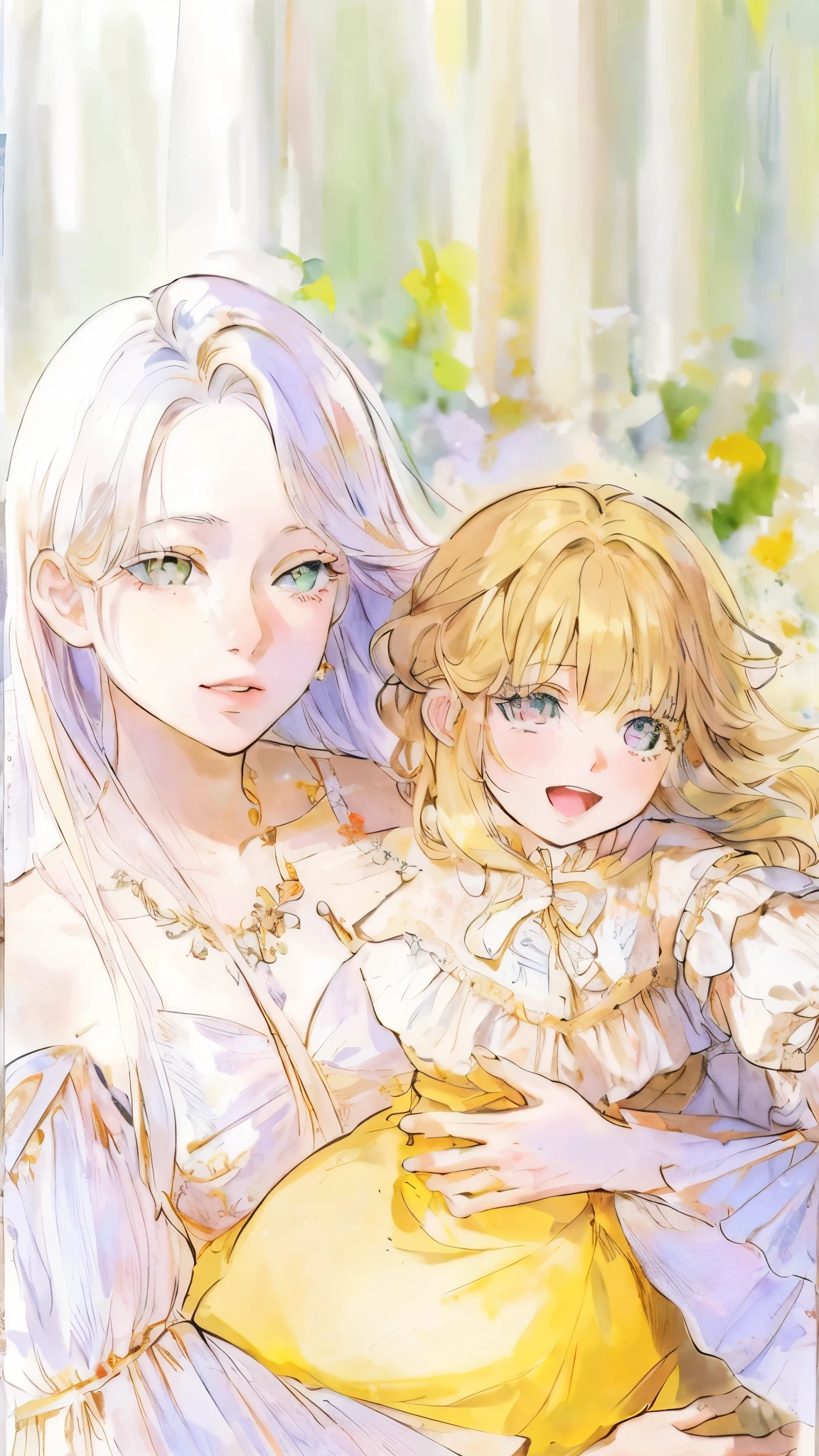 masterpiece, best quality, an extremely delicate and beautiful girl,an extremely delicate and beautiful, world masterpiece theater, ultra-detailed, highly detailed, best quality, blonde hair, highres, extremely detailed,1girl, best quality, illustration, looking at viewer, impasto, canvas, oil painting, realistic, realist ,real, pink eyes, long hair , straight hair. Vintage outfit