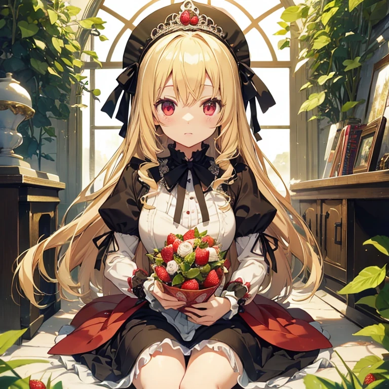 Rozen Maiden Hina strawberry Vertical Roll blonde