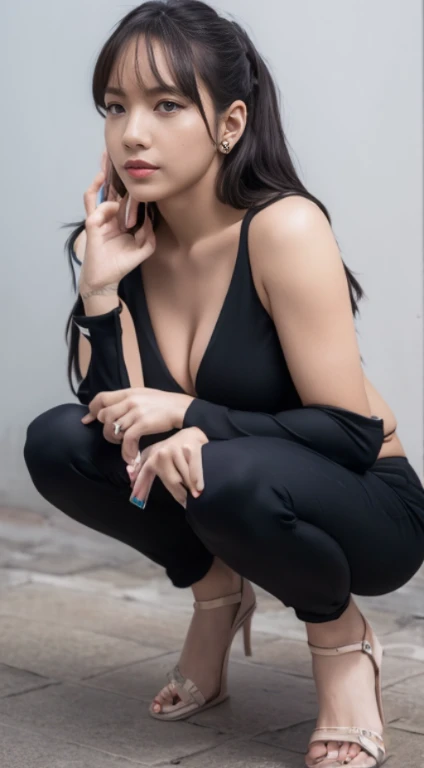 (highest quality,4K,8K,High resolution,masterpiece:1.2),super detailed,(realistic,photorealistic,photo-realistic:1.37),with big white skin,attractive pose,sexy pose on bed,dorsal position(bend,Squatting on all fours),perfect body shape,slim waist,wearing tight clothes,Huge size,thick ass,full body figure,soft lighting,portrait,colorful,color grading