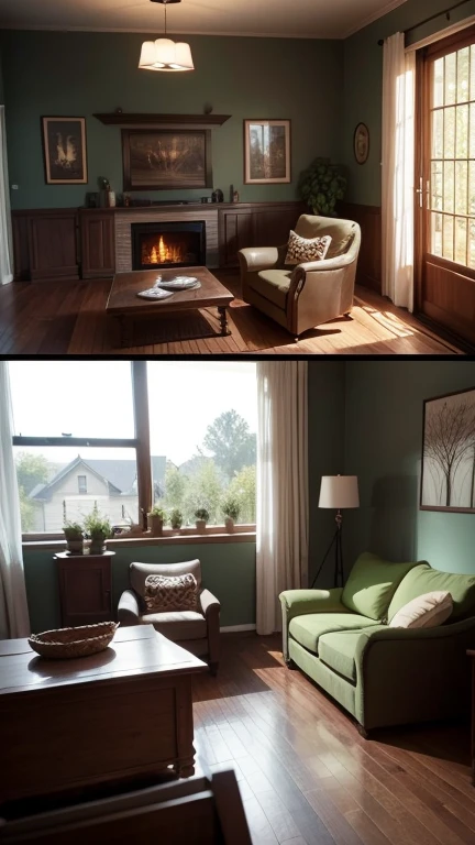 Create a different atmosphere in each house with an unsightly feel 