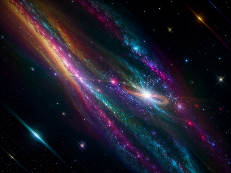 a photograph Galaxies, Espirales, espacio, nebulosas, estrellas, fumar, Iridiscente, detalle intrincado, en forma de tigre, Octane representation, 8k hiperrealista, textura realista, Unreal daylighting engine, Cinestil 800, (lente de 35 mm)