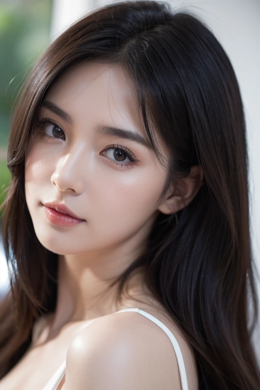 portrait, Side body, 25 year old Karina in aespa close up, colorful..........born, Beautiful woman, brown eyes, Semi-open strawberry lip, (black hair), ((detailed face)), ((detailed faceの特徴)), (detailedな薄い肌), pale skin, (cold color), reflection, (Shot with the masterpiece Canon EOS R5 (detailed) (fotos realistas) (detaileds detalhados) Mora A 50mm | | | | | | | | |, f/2.8, HDR, (8K) (wallpaper) (cinematic lighting) (dramatic lighting) (sharp focus) (Complex), photo shoot ..........born, photo shoot ..........born, photo shoot gigachade, Camera Pose, 8K UHD, Digital single-lens reflex camera, high quality, Grain films, fujifilm XT3, film Stock Photo 4 Kodak Portra 400 Camera f1.6 color rich lenses surreal texture