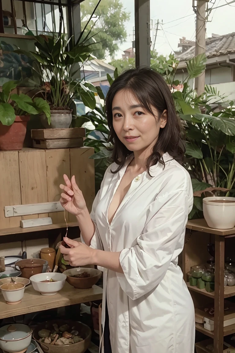 (Highest image quality、highest quality、highest resolution、masterpiece、detailed、professional photography、Depth of bounds written)、1 mature woman、The happiness of spending a lifetime with the most beautiful woman in the world、soft skin、Cute voice、Cute gesture、Good smell、I want to hug、38 years old、messy long curly hair、smile、looking at the camera、Beautiful makeup、lean body、slender、small breasts、She's irresistibly cute in her bra and panties、woman who wants to have a child、The instinct to go inside and swim、A lifelong partner、plantを愛する人、animal lover、someone who loves everything、I am grateful for the miracle of being born.、flowers and beautiful nature、Terrarium、tropical fish、Marine fish、aquarium fish、nature's work、部屋にはいろんなplantや水槽や生態系がたくさんある、plant、Animal paradise、live in nature、delicious air、delicious water、spend time with beautiful women、healthy body、The miracle of living now、Live with gratitude、irreplaceable life、miraculous life、energy to live、happy life forever、
