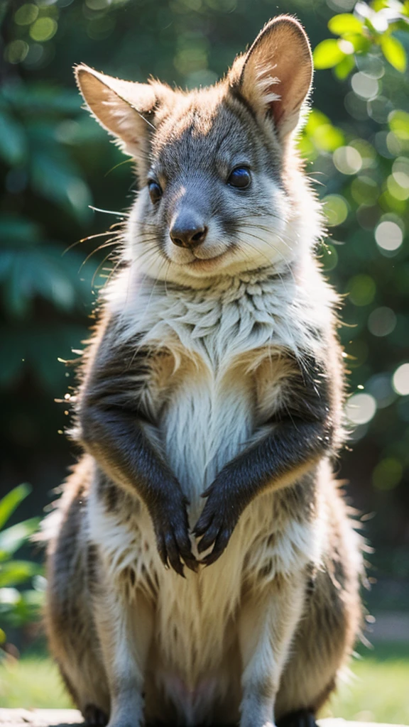 Cute image of a smiling quokka wallaby