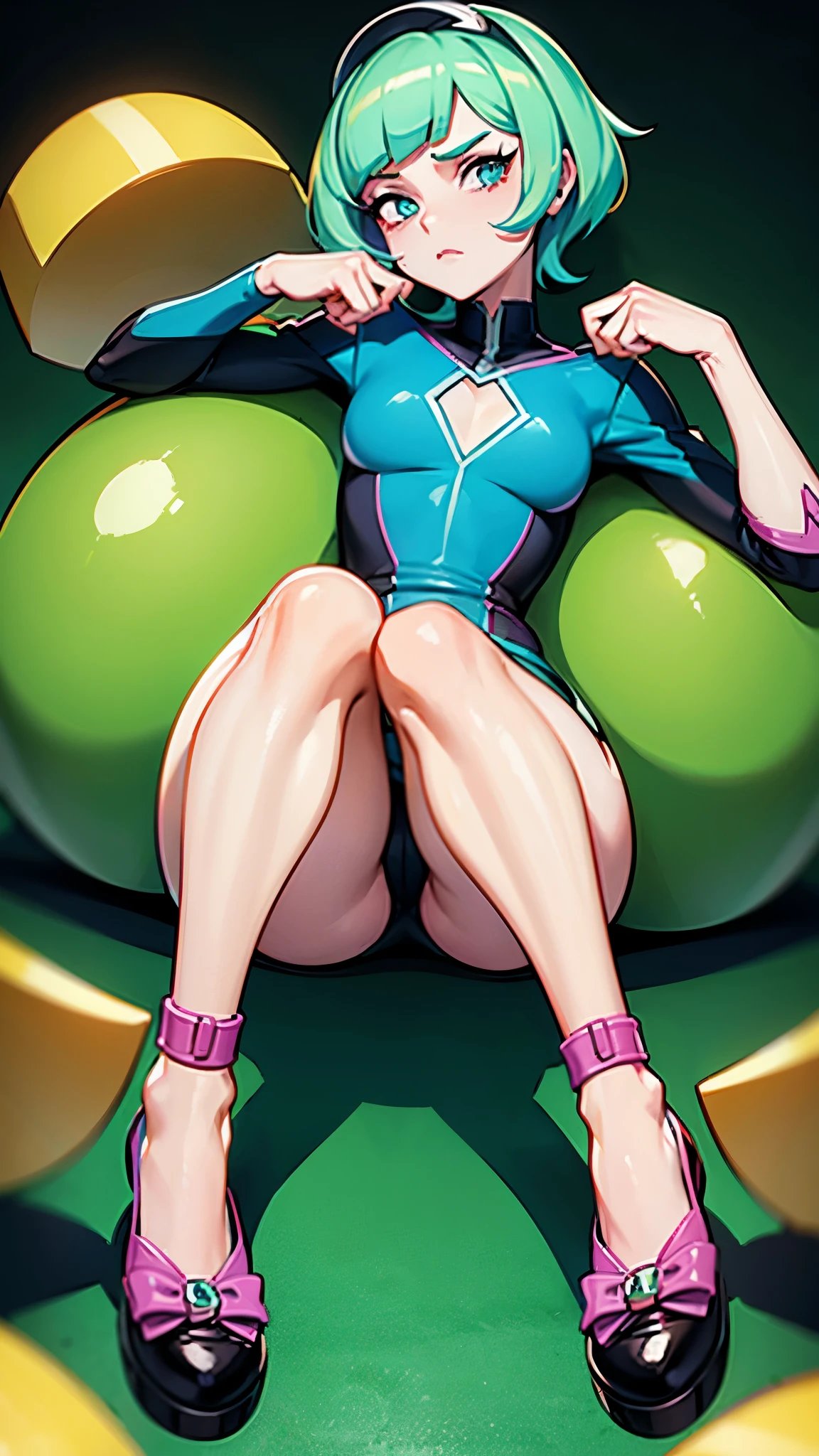 Gwen Tennyson de la serie Ben 10 lavandose los pies frente a sus amigas en su casa