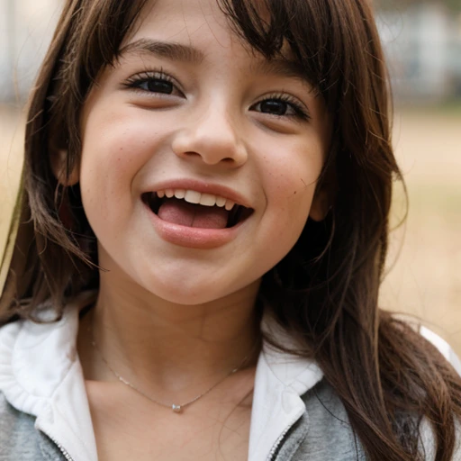 Elegant child, sonriendo, feliz, nikon,  chestnut, ojos verdes
