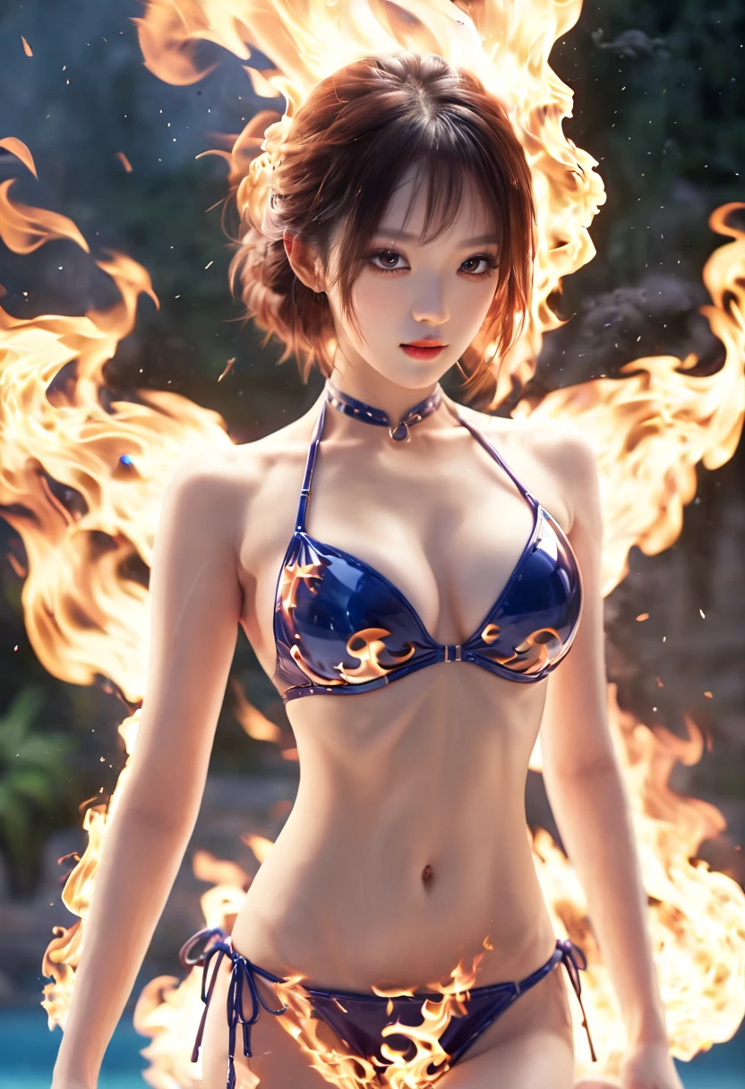 Flame/火焰/loimu,Just refine the details of the image, bikini