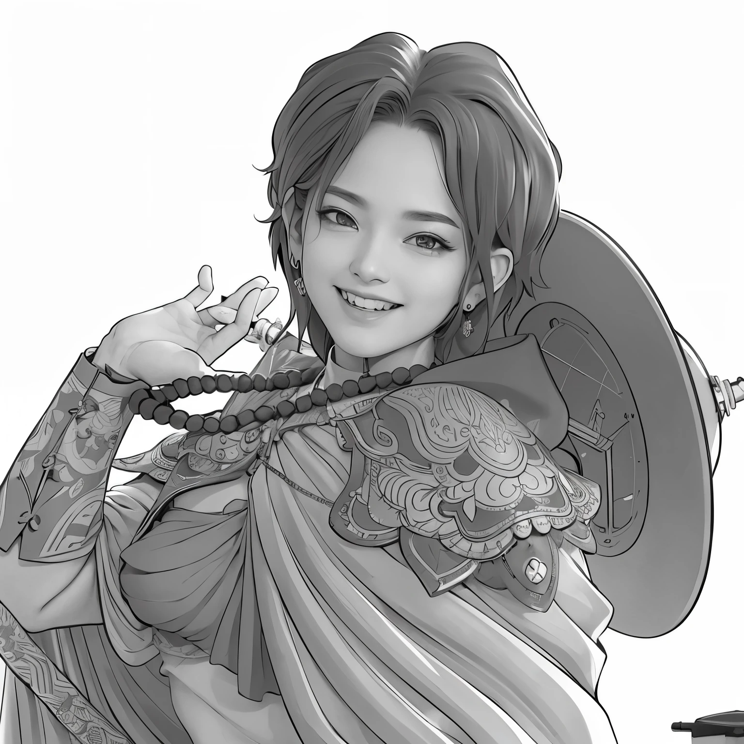 Asian woman with short hair