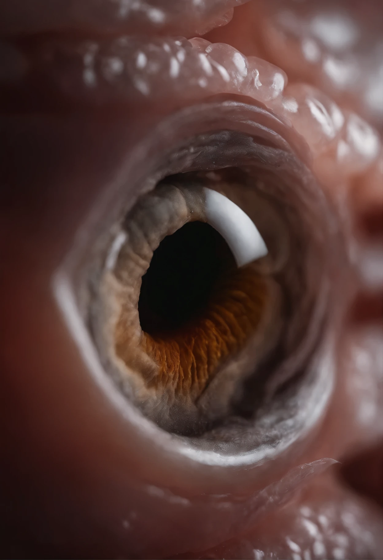 Origin of life, embryo, Impulse, heartbeat, Awakening the cervix, Cysts, Close-up. macro. hyperrealistic, detailed: cornea, detailed : cornea, pigeon in the ear canal, inner ear, Medical Photography, membrane pregnancy sac, hatched ear, Enhanced Photography, by Anna Füssli, photography closeups, Close-up photo