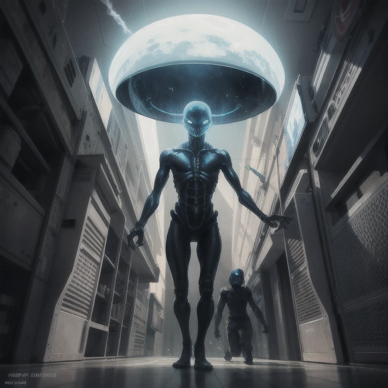 surreal art, alien abduction