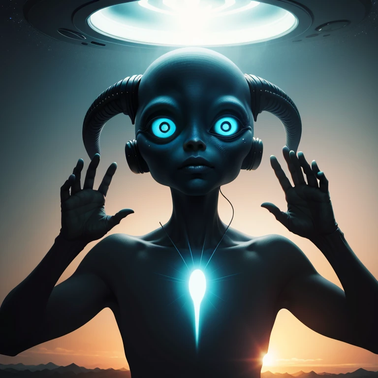 surreal art, alien abduction