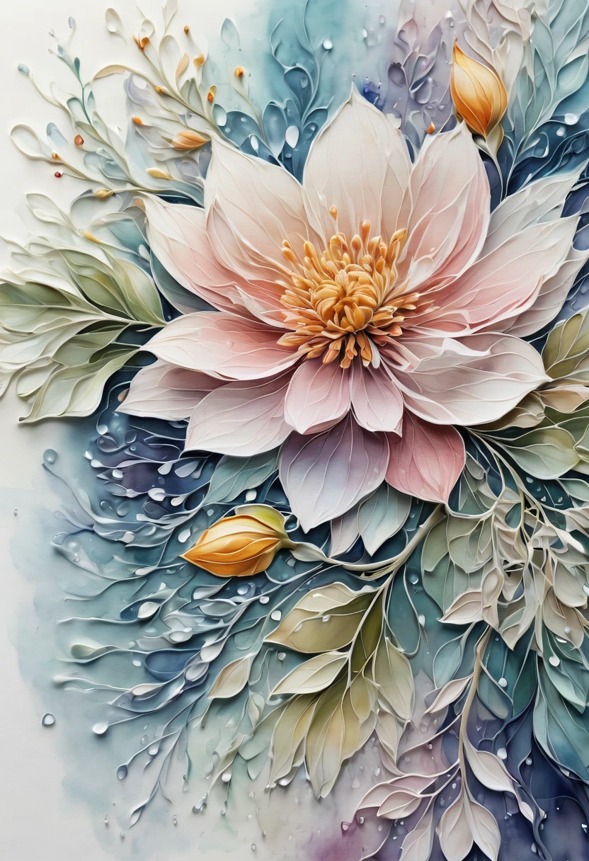 (best quality,4k,8k,highres,masterpiece:1.2),ultra-detailed,(realistic,photorealistic,photo-realistic:1.37),Zentangle Watercolor Flowers close up,tangled lines,detailed flower petals,watercolor techniques,blended colors,organic patterns,vibrant and rich colors,subtle shading,high contrast,meticulous attention to detail,delicate brushstrokes,soft and flowing movement,colorful and intricate designs,harmonious composition,flourishing vines and leaves,isolated flowers on a blank canvas,gentle water droplets on petals,textured and layered brushwork,luminous and translucent effect,calming and peaceful atmosphere,nature-inspired motifs,up-close perspective on floral elements,lively and expressive strokes,artistic exploration and creativity,inspired by Zen philosophy,flowing and interconnected lines,repetitive patterns and rhythms,meditative and tranquil energy,harmonious balance between freedom and control,dimensions of beauty and tranquility,transient and ephemeral beauty,microcosm of nature's wonders.
