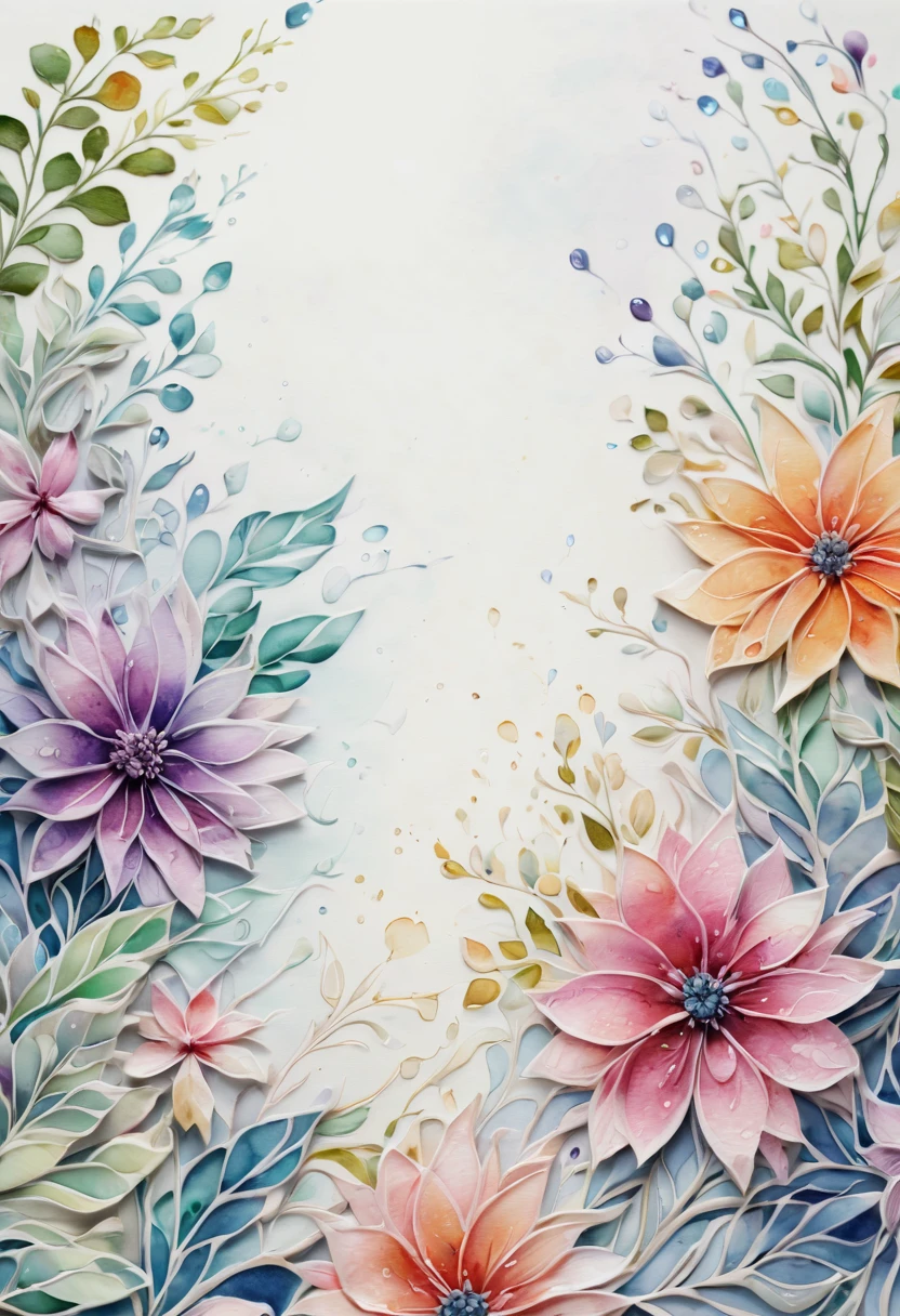 (best quality,4k,8k,highres,masterpiece:1.2),ultra-detailed,(realistic,photorealistic,photo-realistic:1.37),Zentangle Watercolor Flowers close up,tangled lines,detailed flower petals,watercolor techniques,blended colors,organic patterns,vibrant and rich colors,subtle shading,high contrast,meticulous attention to detail,delicate brushstrokes,soft and flowing movement,colorful and intricate designs,harmonious composition,flourishing vines and leaves,isolated flowers on a blank canvas,gentle water droplets on petals,textured and layered brushwork,luminous and translucent effect,calming and peaceful atmosphere,nature-inspired motifs,up-close perspective on floral elements,lively and expressive strokes,artistic exploration and creativity,inspired by Zen philosophy,flowing and interconnected lines,repetitive patterns and rhythms,meditative and tranquil energy,harmonious balance between freedom and control,dimensions of beauty and tranquility,transient and ephemeral beauty,microcosm of nature's wonders.