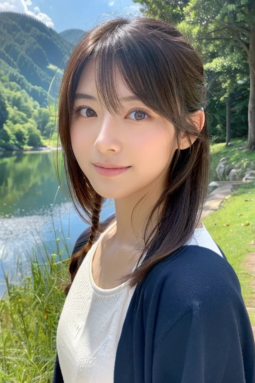 ((Highest quality)), ((masterpiece)), (detailed),Perfect Face,Japanese,landscape,Beauty,cute,Upper Body