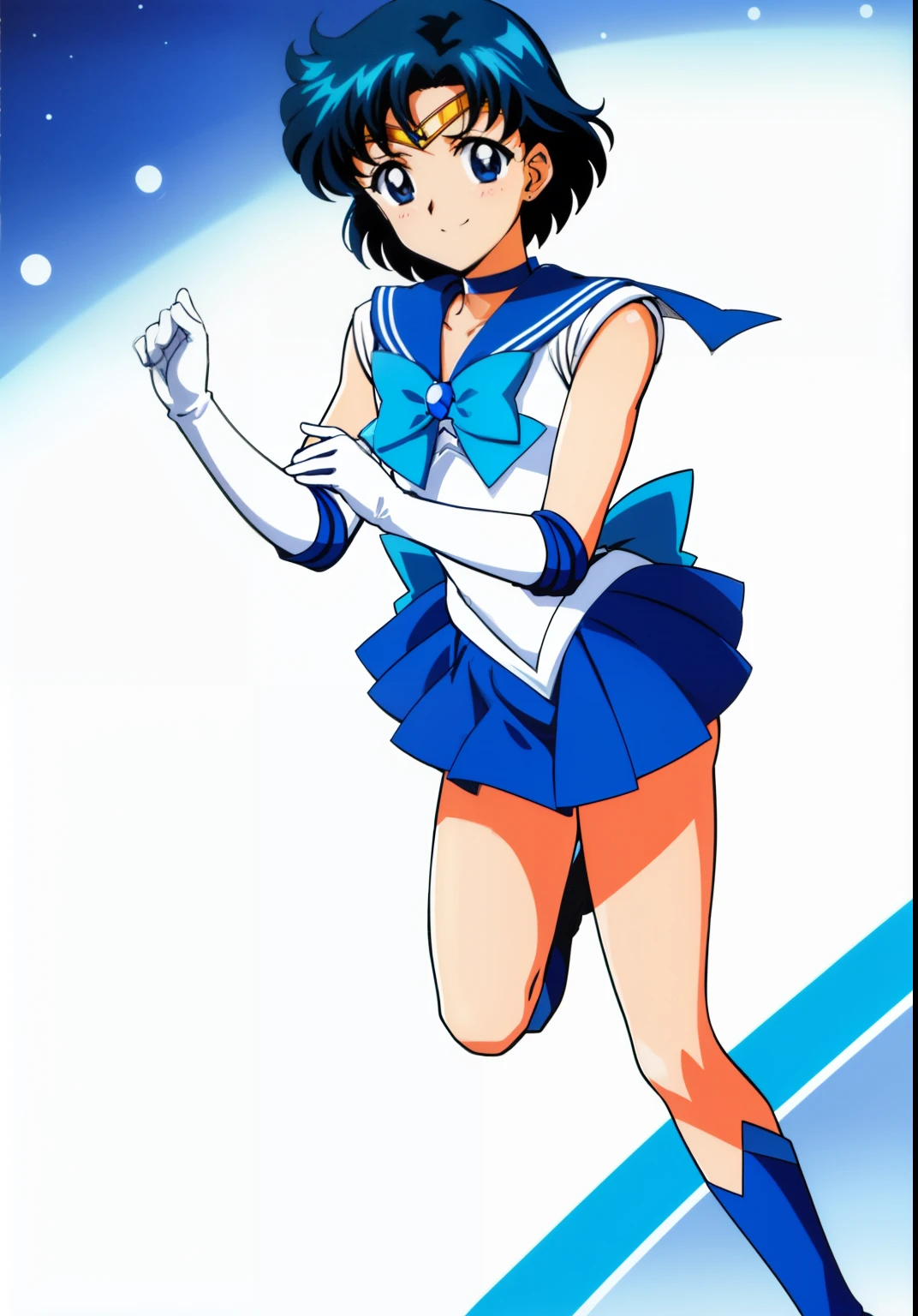 Top Quality Anime Art、masterpiece、high definition anime art、アニメstyle4K、High resolution、anime boy、Junior high school boys、Sailor Senshi Uniform、Very short blue-haired boy、Strong muscles、blue choker、blue sailor collar、Sky blue bow tie、solo、skirt、Magical Boy、Blue-eyed boy、back_bow、white gloves、elbow bag、bow、blue skirt、Flipping up a skirt yourself、Muscular and strong、smile、jewelry、rating:questionable、blue_bow、sky blue_bow、white_bow、earrings、Golden Circlet、rating:safe、Condescending、white leotard、High legレオタード、white dress、brooch、muscular man、thighs、mini skirt、pleated skirt、High leg、Boy standing、Blue Heeled Boots、Bare shoulders、bare legs、dick muscle、erectionpenis、(1990s\(style\):0.9)、
