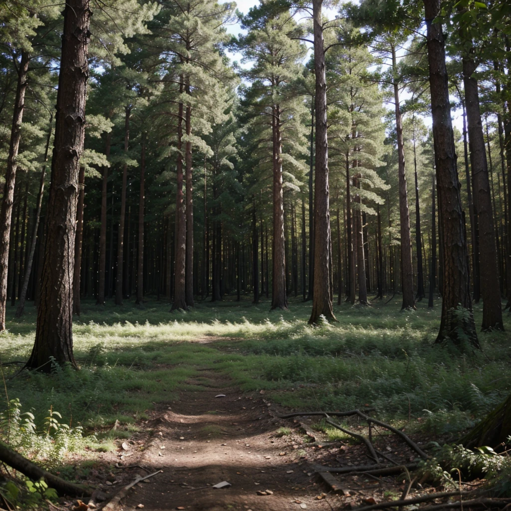 forest and large clearing