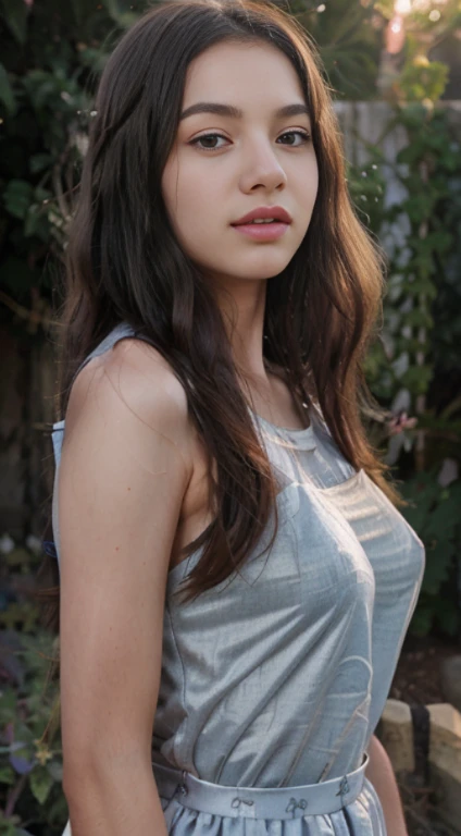 ultra realistic 8k CG, masterpiece, ((ultra-detailed background, delicate pattern, intricate detailed)), bestquality, intricate detaileds, Chromatic aberration, 1girls, long-haired, Black Hair, messy hair, Red Highlights, hair over one eye, Sharp eyes, choker, Brick Wall, Graffiti, dim lighting, alley, Nude, masterpiece, bestquality