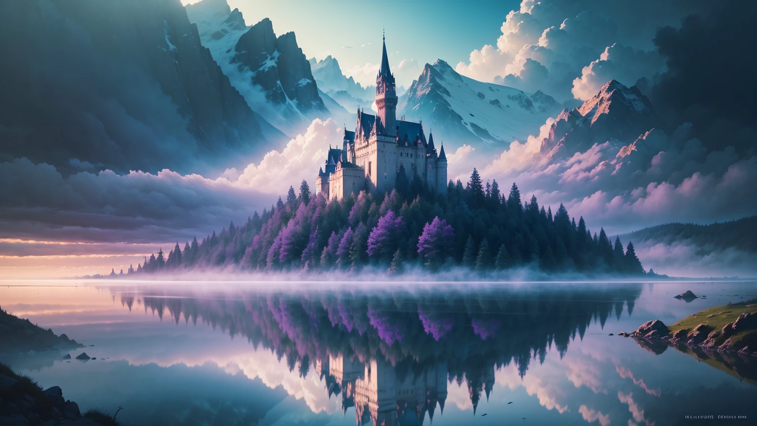 (best quality,4k,8k,highres,masterpiece:1.2),ultra-detailed,(realistic,photorealistic,photo-realistic:1.37),dreamy,ethereal landscape,seamlessly blending dreams and reality,floating islands,wispy clouds,sunlit meadows,hazy morning mist,surreal color palette,vibrant colors,soft pastel tones,painterly brushstrokes,transcendent atmosphere,mind-bending perspective,majestic mountainscapes,serene lakes reflecting the sky,dream-like castles,whimsical creatures inhabiting the scenery,playful beams of sunlight piercing through the clouds,mystical fog enveloping the landscape,melting horizons reflecting the merging of dreams and reality,enchanted forests filled with magic,peaceful and calm ambience,serenity and tranquility,subtle and gentle shades of blue and purple,ethereal lighting,creating an otherworldly feeling,sublime and majestic scenery,warm and inviting atmosphere,infused with a sense of wonder and enchantment,bringing dreams to life on canvas.