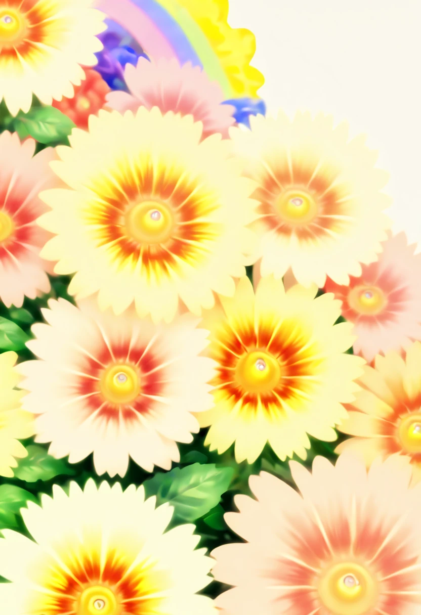 (close_up, flowers of rainbow color:1.4), ta art, watercolor painting, (best quality, masterpiece, 8k)