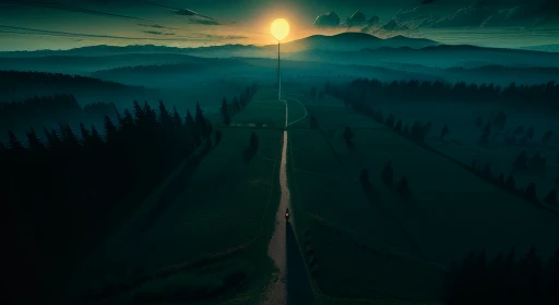 (a bird's-eye view of an old school landscape), (horror game), (last game), (evil-inspired), (indie horror), (8k), (maximum detail), (high quality)