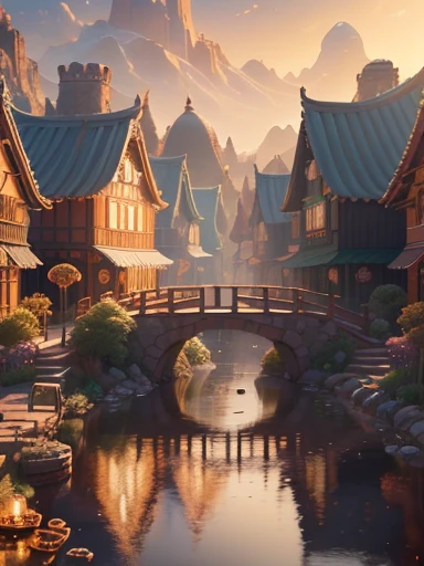 ((masterpiece:1.2),(best quality,4k,8k,highres),fantasy scene made of candies,candy-made doors,windows and roofs,no human presence,sweet syrup river,in a magical and enchanting environment,(cookies, shortbread,chantilly,chocolate sauce,honey river ,caramels,marshmallow gum,bombom,rainbow made of snacks,candy chimney,honey river,3D rendering),(professional,studio lighting))
注意:prompt中的tag这些内容都是可以重复的,并不是一定要每个tag只出现一次。另外,以上只是一个示例,你可以根据需要添加更多合理的描述。