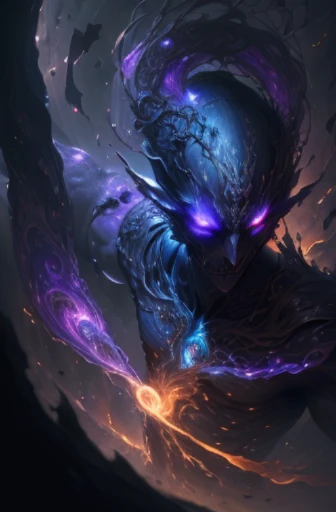 (best quality, masterpiece:1.2, ultra-high resolution, photorealistic:1.4), surrealism, dreamlike, V0id3 energy, fantasy creatures, shadow dancer, dark magic, dark control, invisibility, shadow step, shadow spells, concealed blades