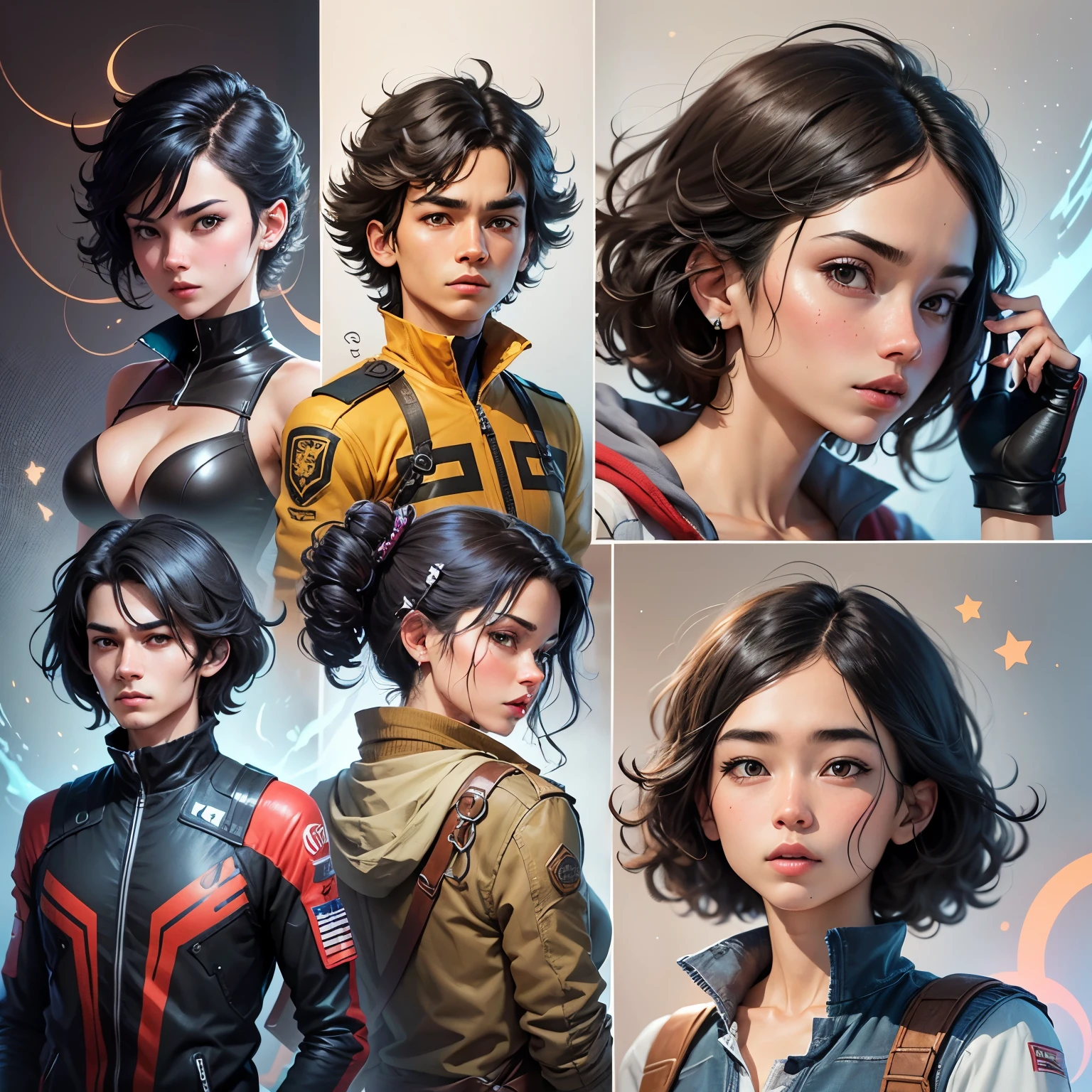 Certainly! Here's a concise prompt for generating illustrations of a cute boy with black hair in various poses and expressions, from different angles, formatted for a game character style in 3D:    Generate a character sheet featuring a cute boy with black hair. Provide full-body illustrations with multiple poses and expressions. Showcase the character from different angles in a game character style with a 3D appearance. The final illustrations should be isolated on a white background and have an aspect ratio of 16:9.   --s2 --auto --s2