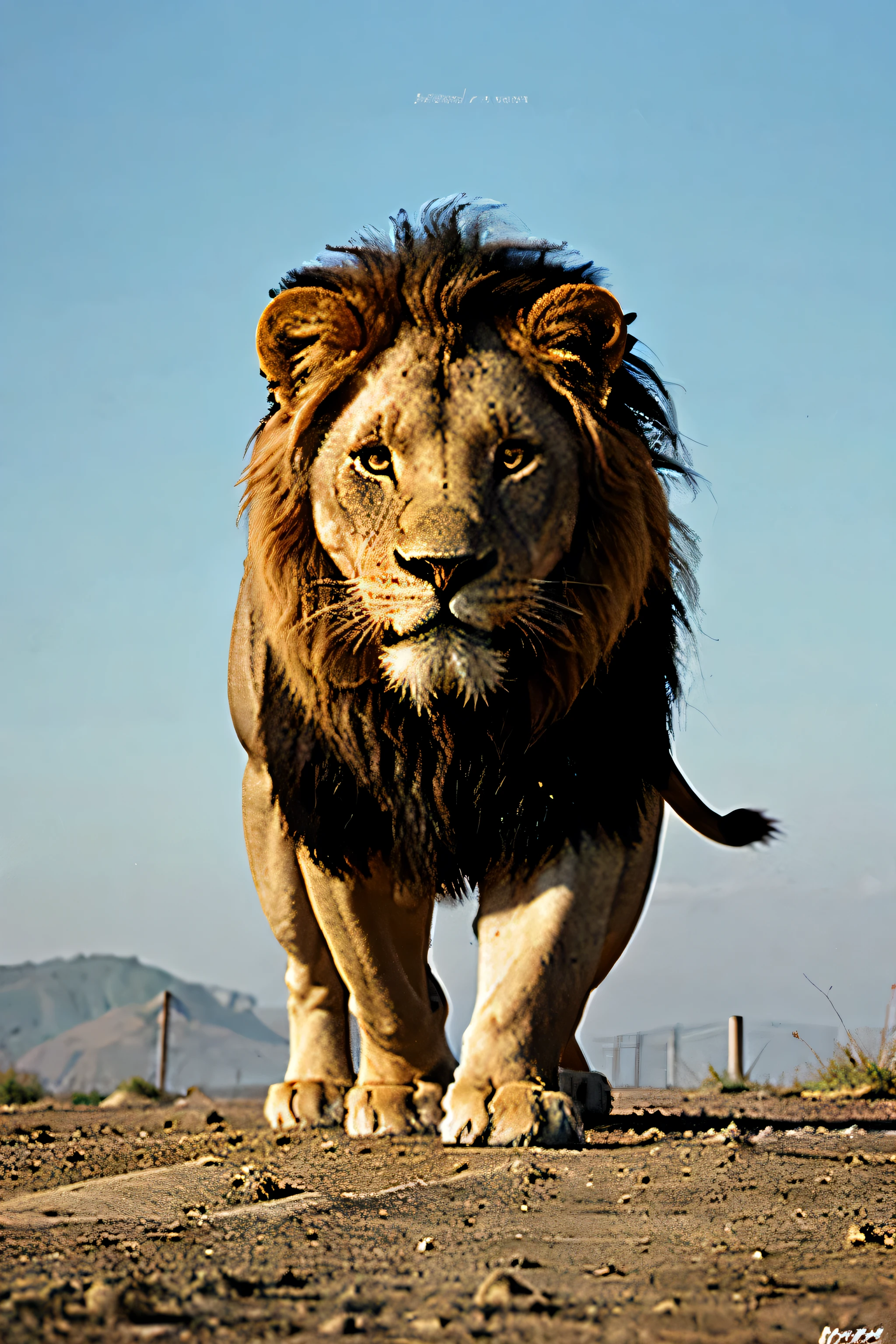 Make a Lion wallpaper for your cell phone
