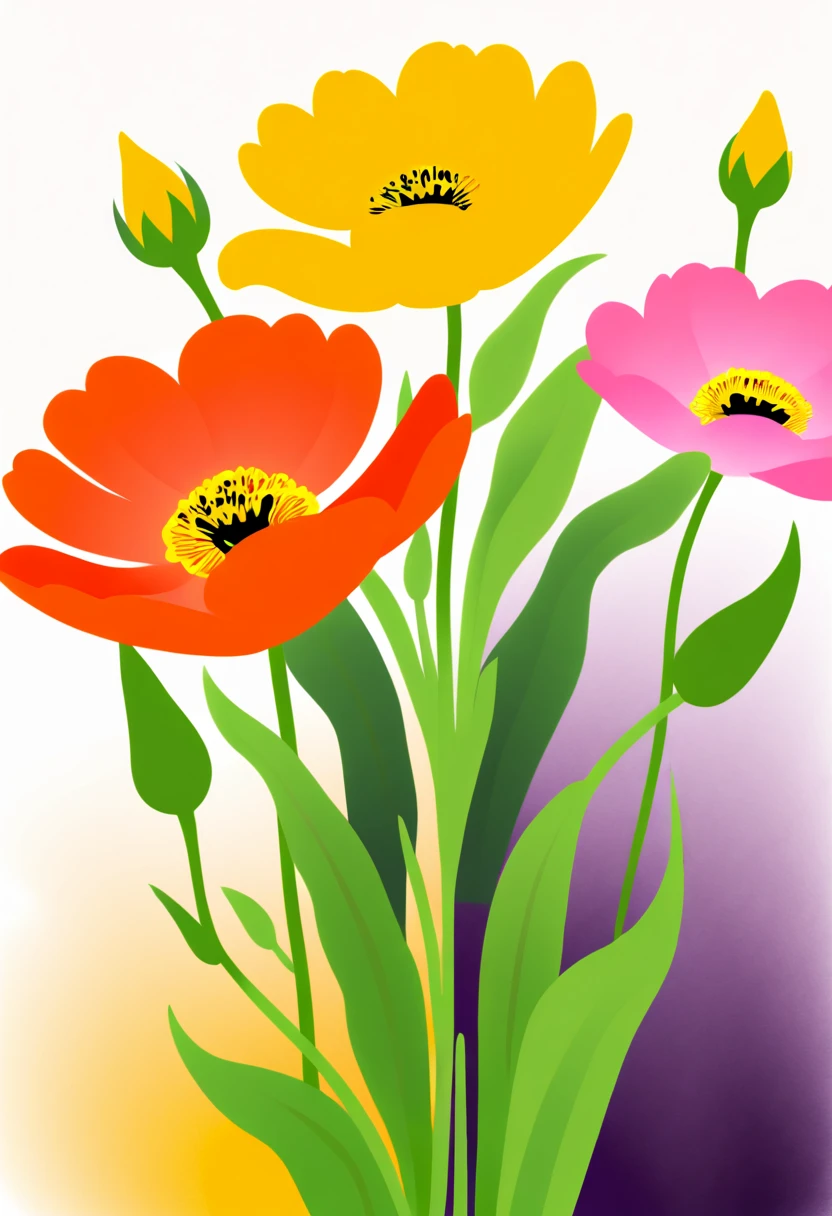 watercolor painting, flowers, (by Tang Yau Hoong), (best quality, masterpiece, 8k)