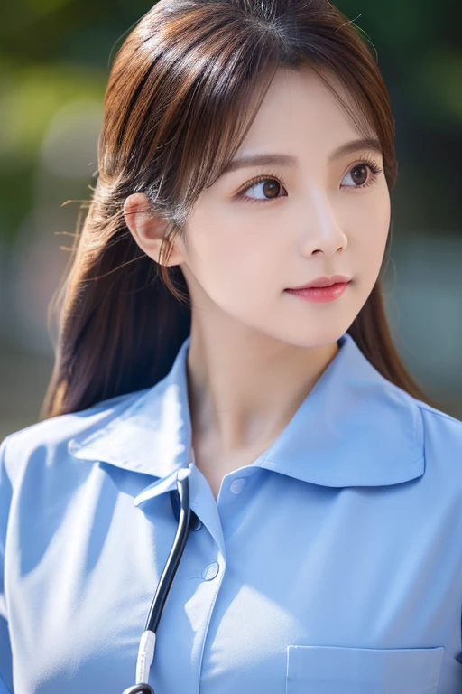 Beauty、nurse、perfect style、looking at the viewer、spotless、highest quality,8K, ultra high resolution,professional photos,
