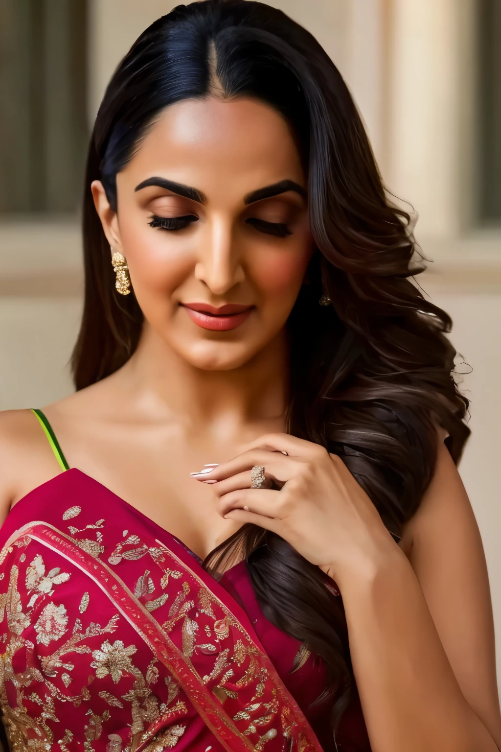 Kiara Advani, Seductive cloths, Seductive pose, Seductive Expression, horny position, wet body