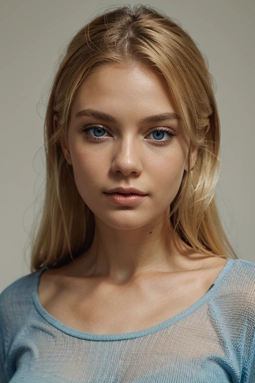 male, pale white skin, blonde hair, blue eyes