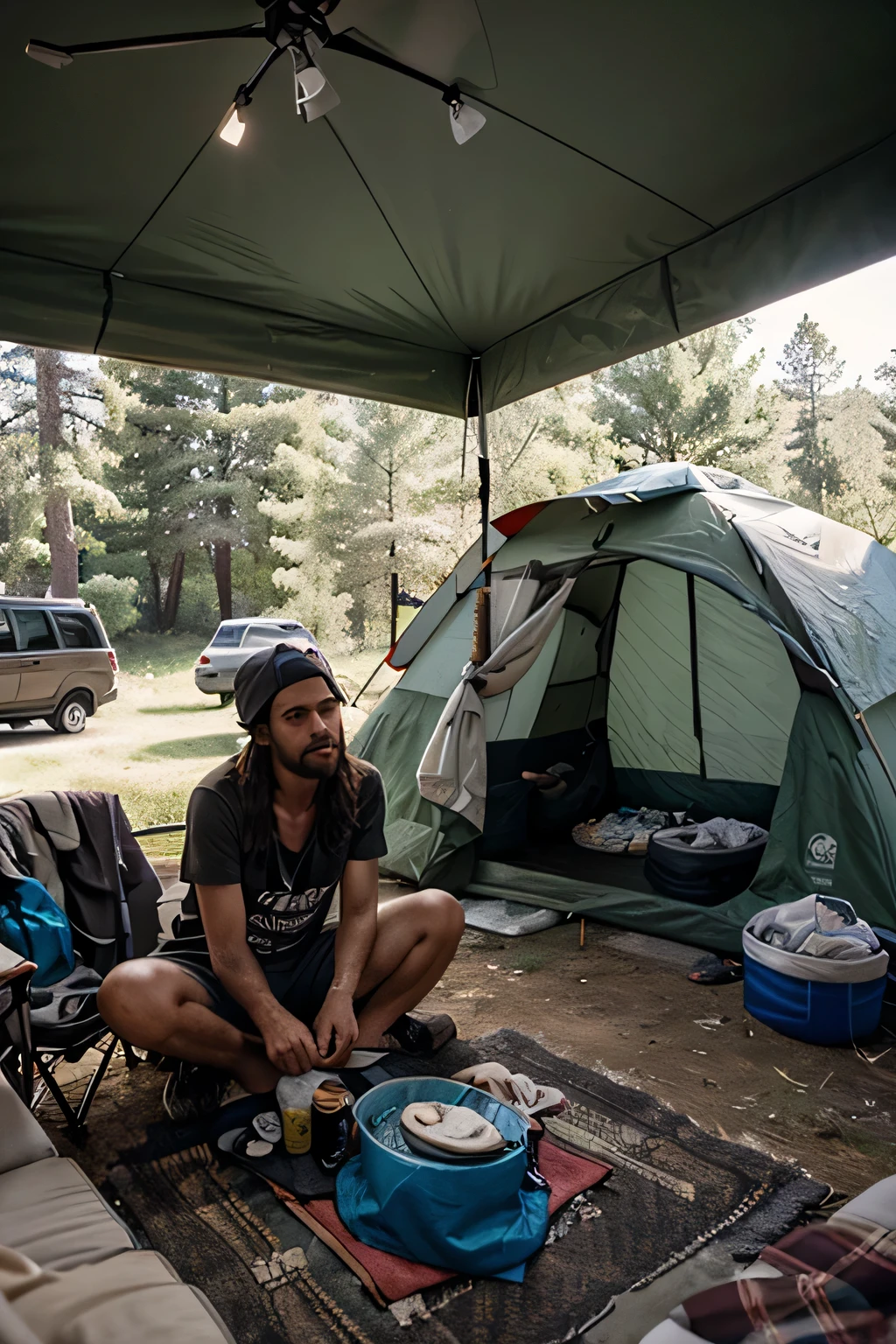 Camping: where you spend a small fortune to live like a homeless person