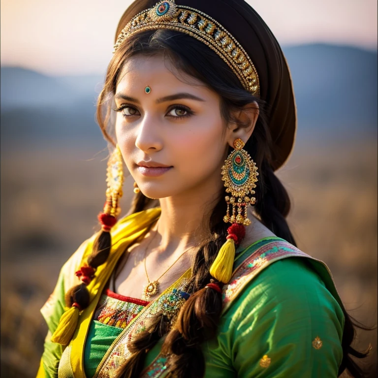 Russian girl beautiful Indian look