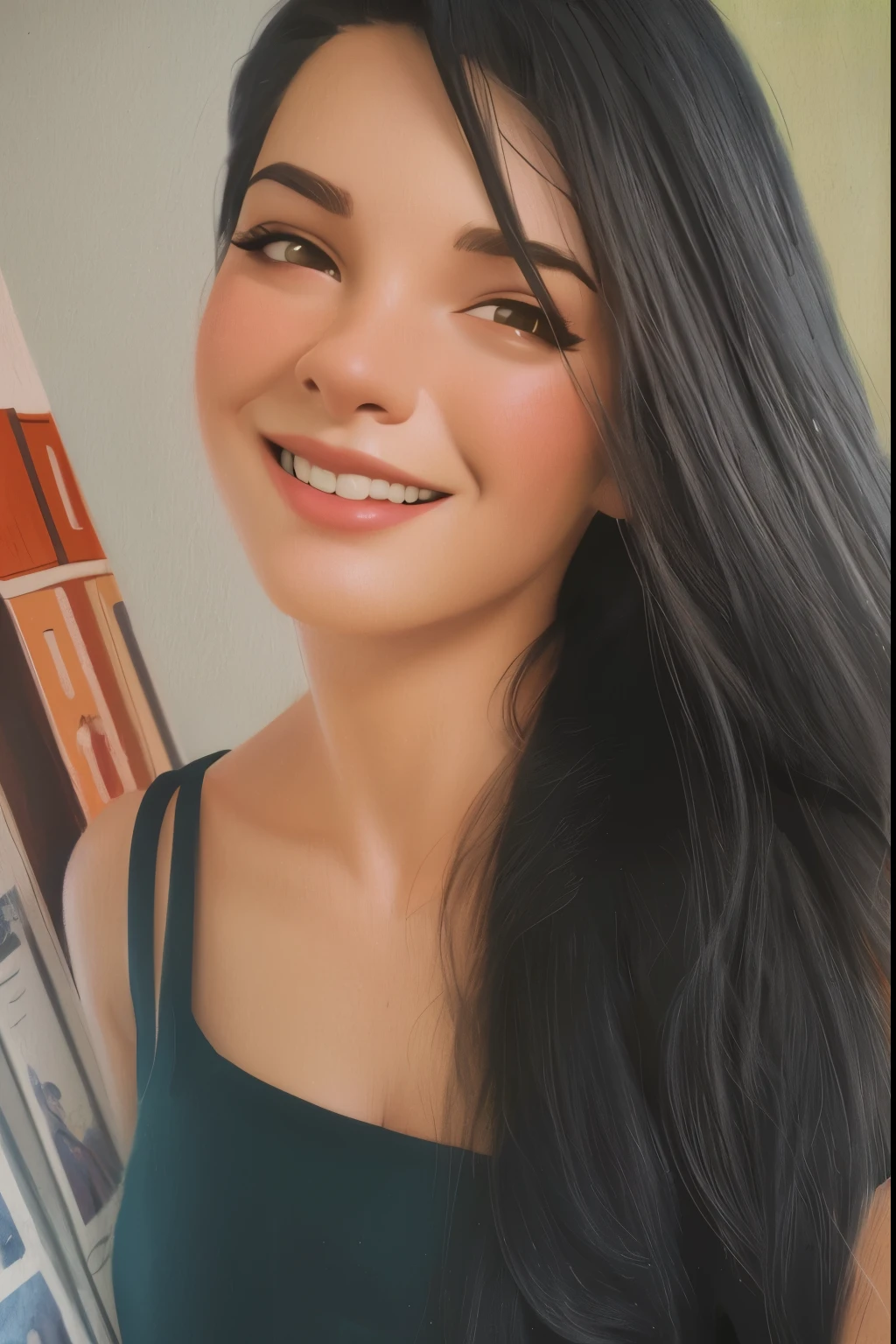 desenho animado de uma mulher com cabelo longo e um batom vermelho, in illustration style digital, digital illustration portrait, retrato colorido detalhado, Art not in the style of Terry Moore, Retrato digital, pintura digital dos desenhos animados, wikihow illustration, detailed illustration portrait, digital illustration -, matte digital illustration, retrato dos desenhos animados, color digital illustration, Retrato estilizado, Retrato de Arte Digital,(melhor qualidade),(alta qualidade)fundo luminoso