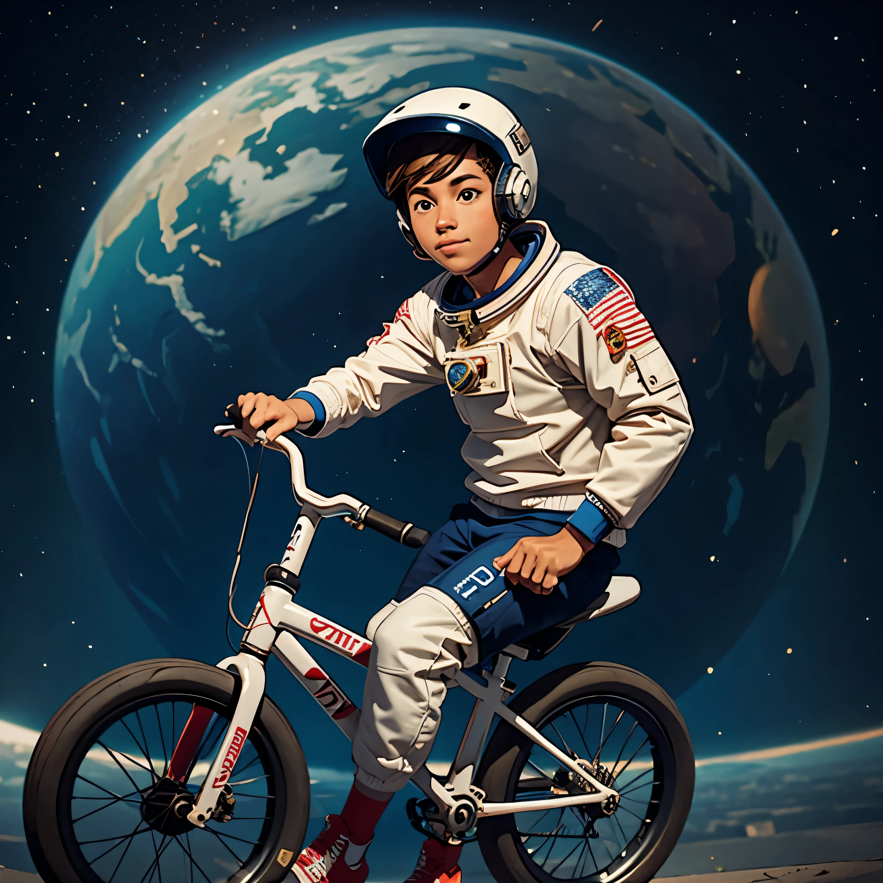 piloto de bmx astronauta