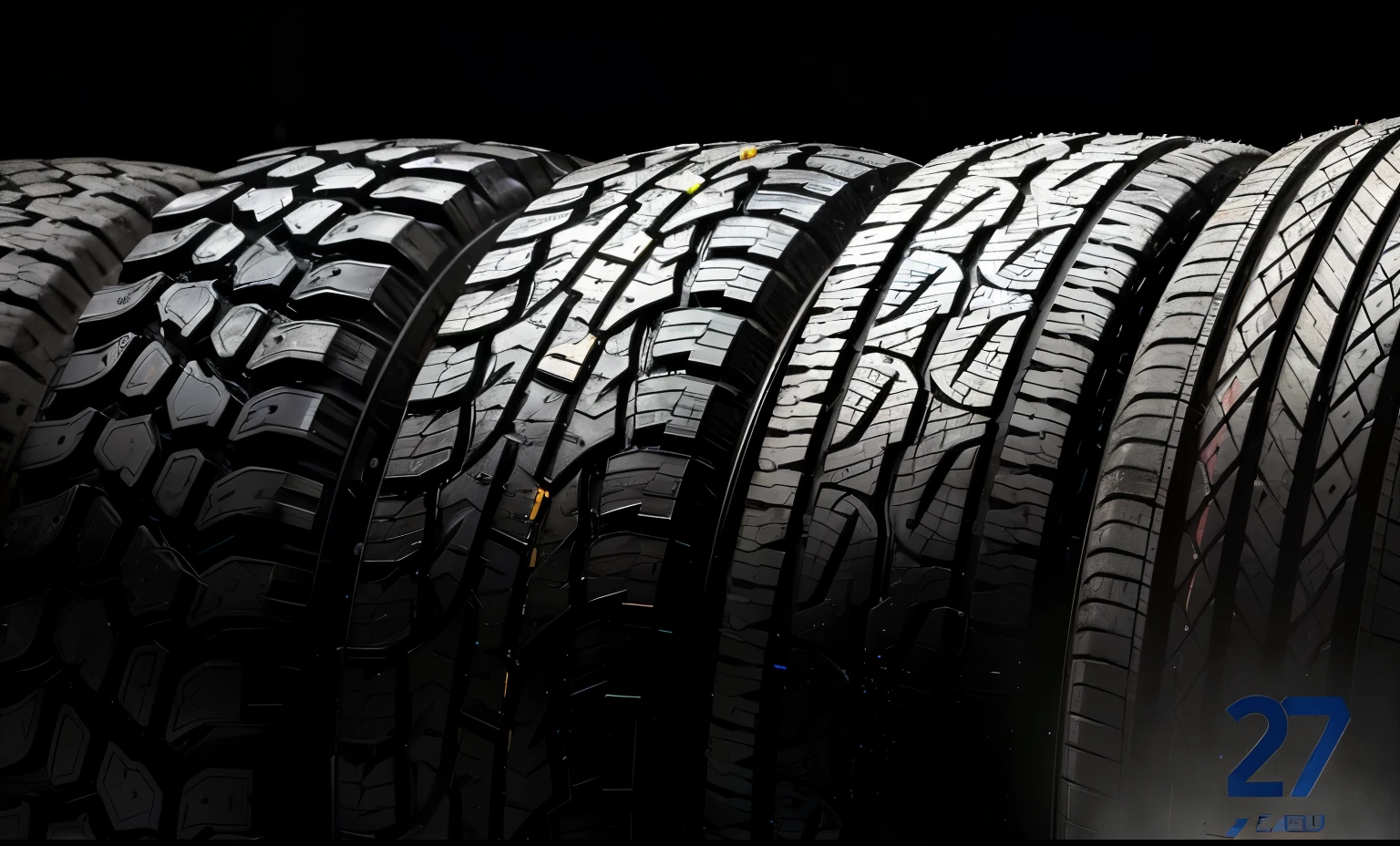 a close up of a group of pneus on a black background, foto do produto com alto detalhe, slick pneus, excellent texturas, fotografia aproximada, strong textura, foto detalhada com zoom, em estilo de ultra alto detalhe, marca do pneu, close - up studio photo, detalhado - rodas, rodas detalhadas, pneu, textura, Maxxis, detalhes extremos, em fundo preto