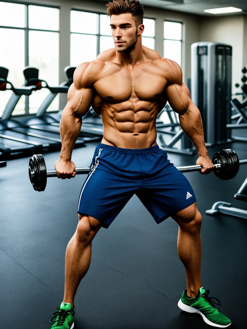 Handsome fitness model