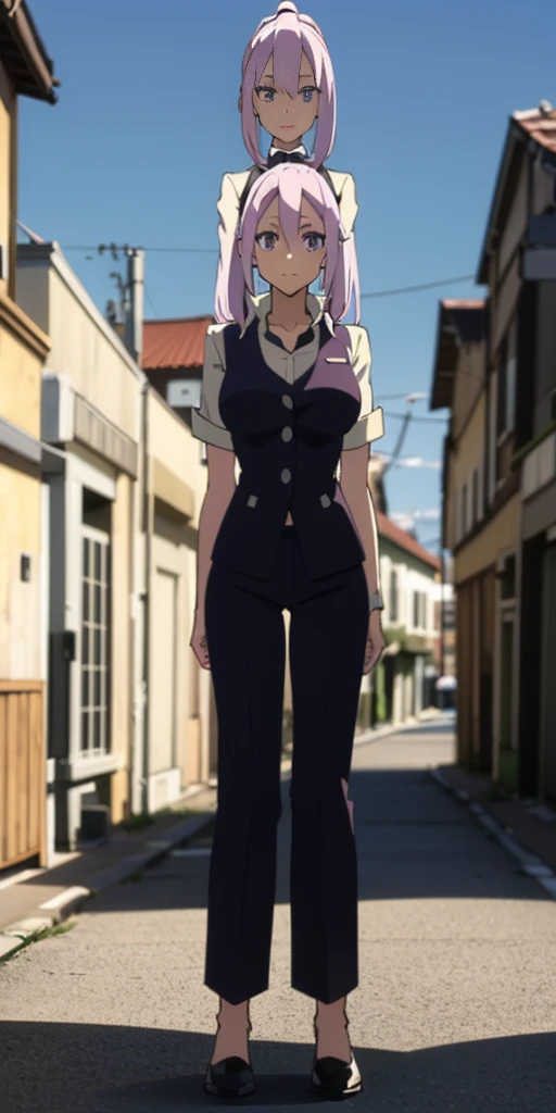 full body standing straight symmetrical