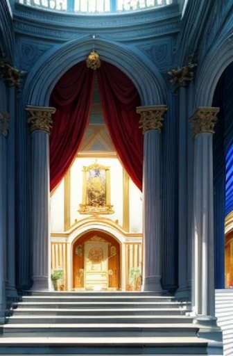 Arafad sees the red carpet staircase leading to the large building, in their noble mansions, screenshot from the anime film, Today’s recommended anime is still, in the throne room, in animated movies, opening scene, anime screenshot, Screenshot of the 2012 animation, anime scene, Quarrelsome royals, Animated static screenshots