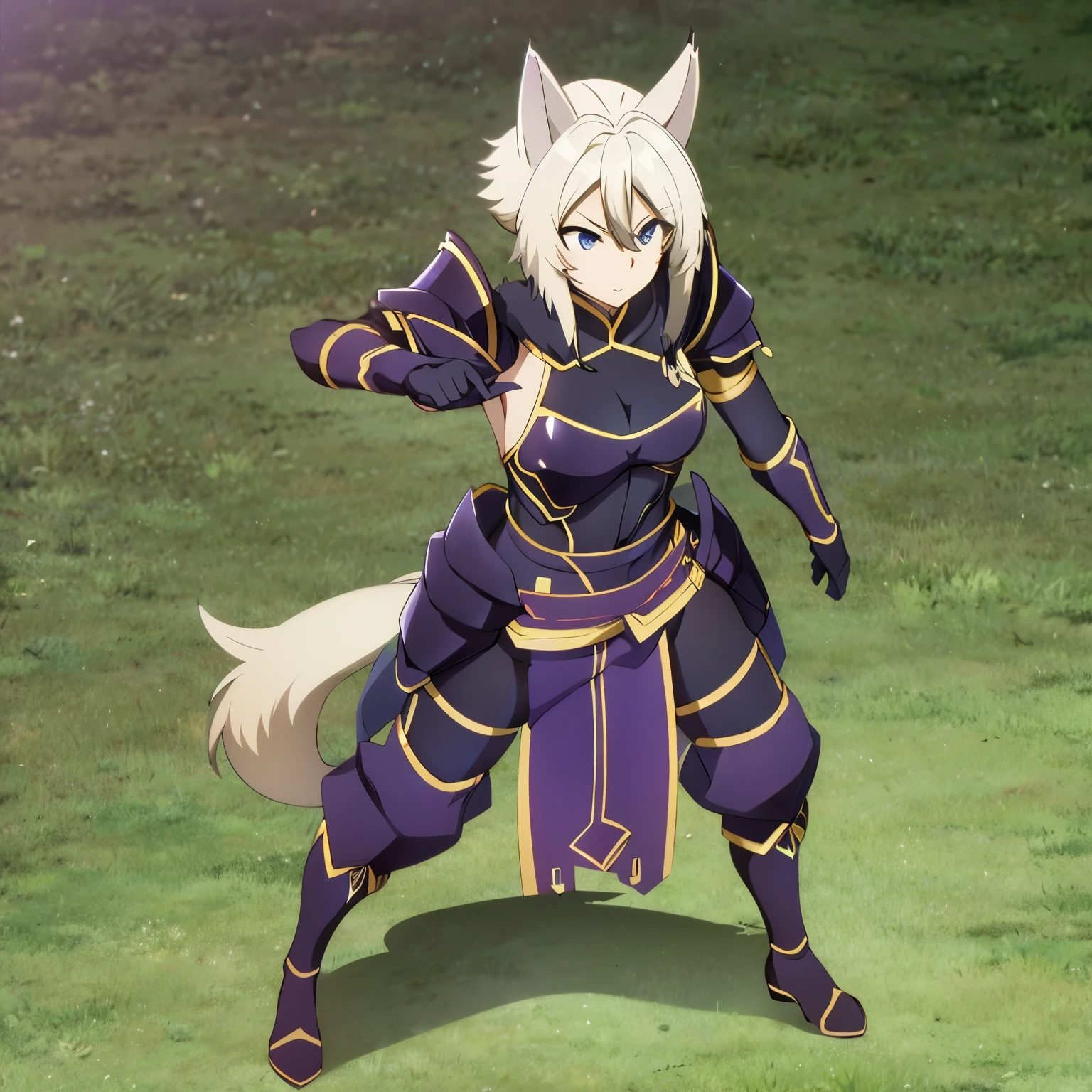 Zeta, Samurai armor, cat ears, full body