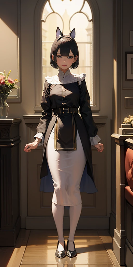 full body standing straight symmetrical