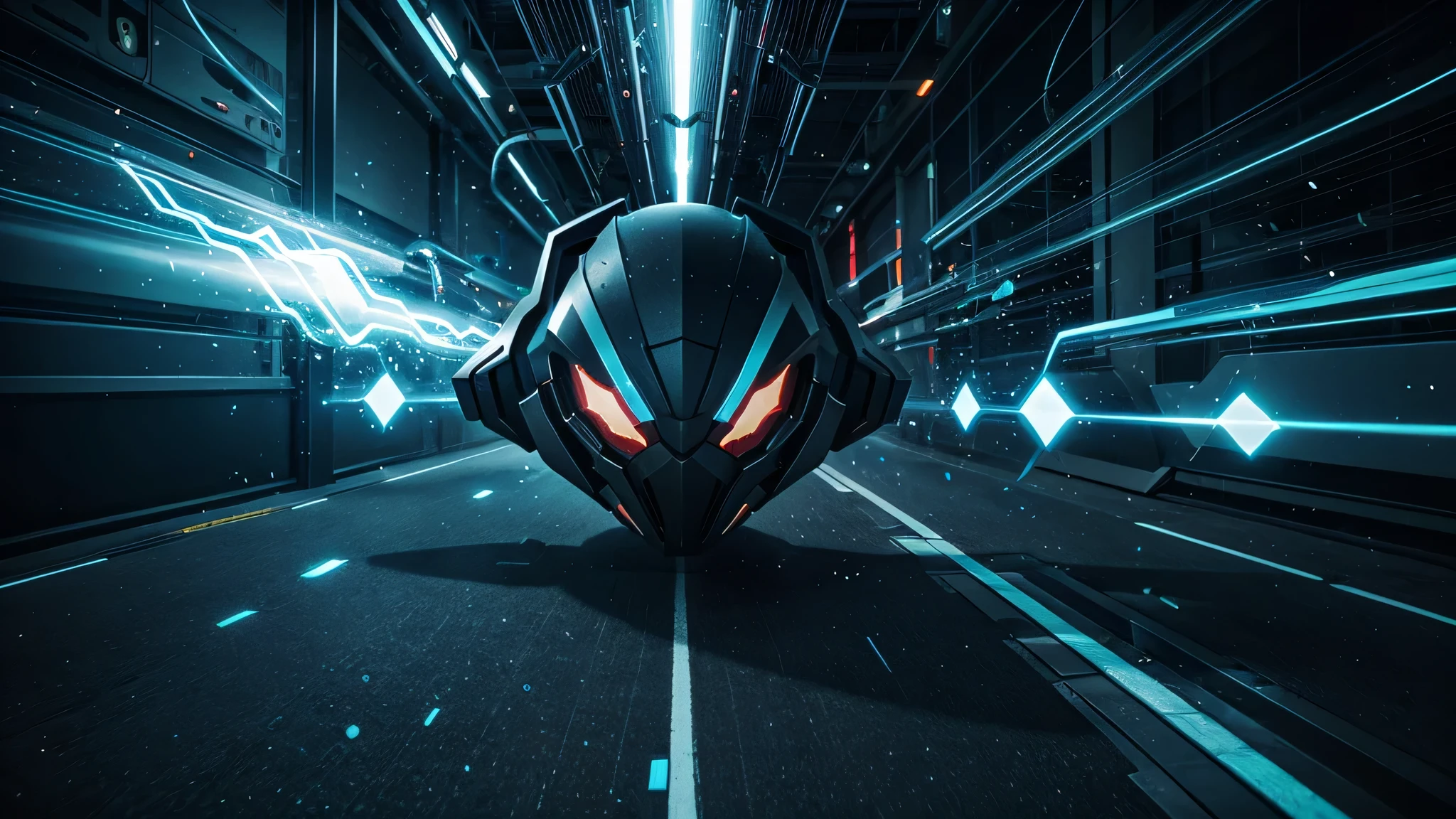 Adrenaline Fusion: Create an otherworldly scene where abstract shapes merge and transform into adrenaline molecules, showcasing the integration of stress energy