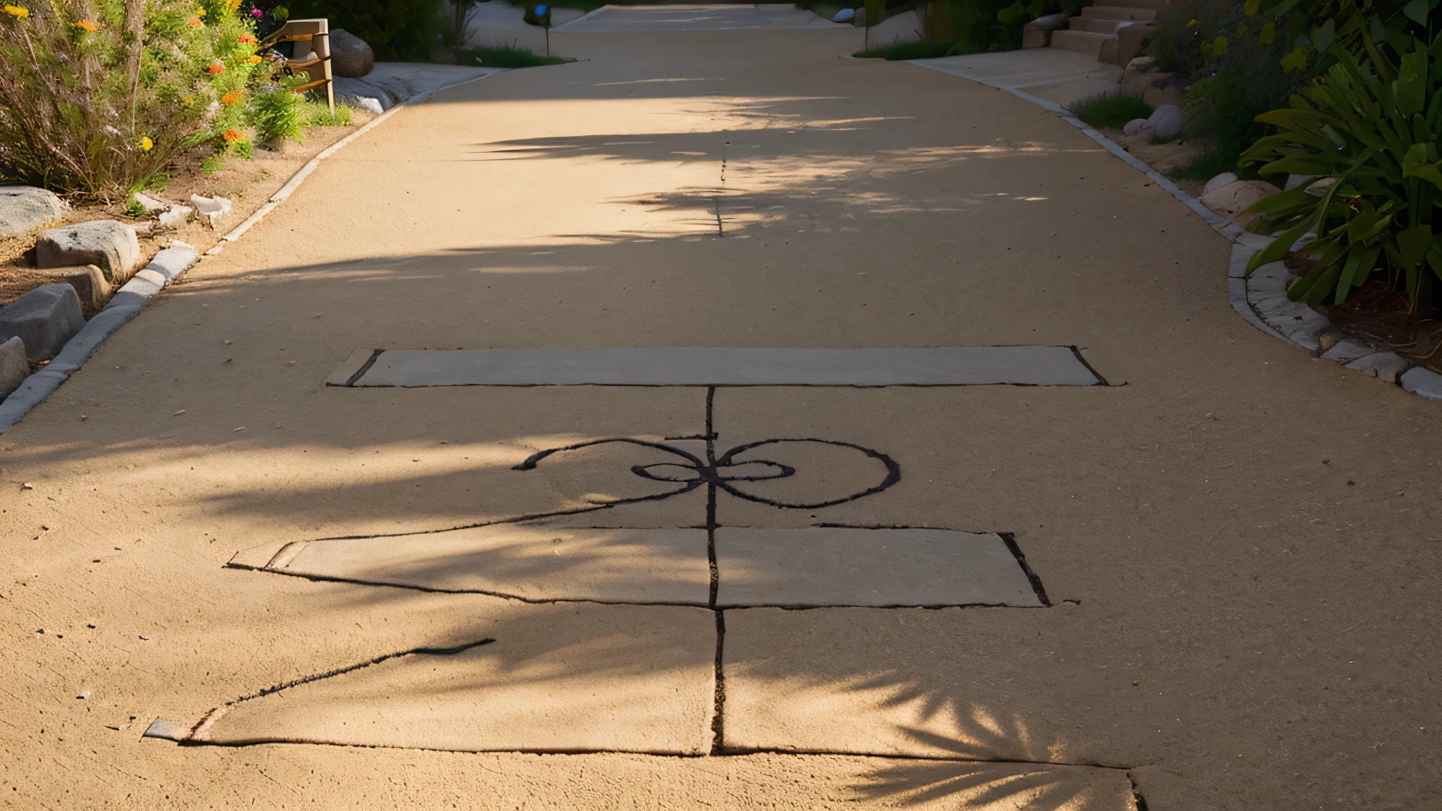 Happy and Healthy Pathway: Craft a mysterious pathway with symbols of health and happiness, representing the journey toward a happier and healthier life through self-care.