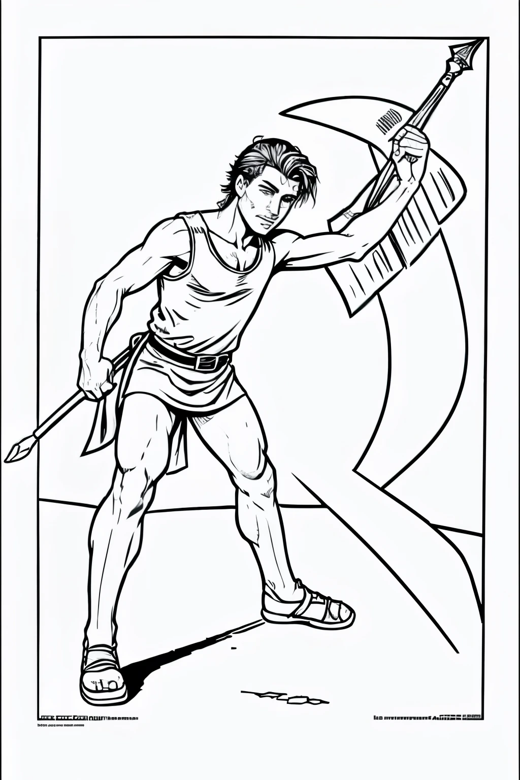 coloring pages of david and goliath