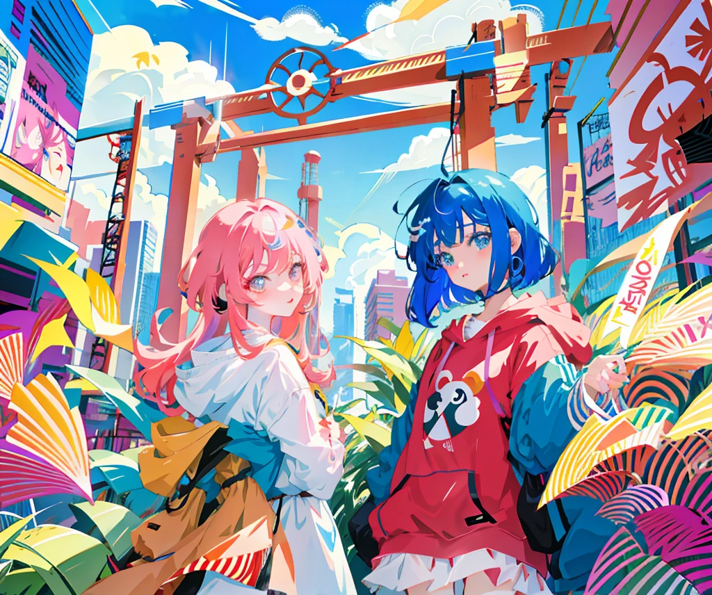 anime girl with colorful hair and multiple photos of her face, anime styled arte digital, arte estilo animee digital, arte digital on pixiv, arte estilo animework, Graphic anime illustration, estilo de arte de anime, anime-style illustration, Arte digital de anime!!, estilo anime 4k, arte digital. quadrinhos coloridos, estilo anime misturado com fujifilm, anime arte digital, arte estilo anime